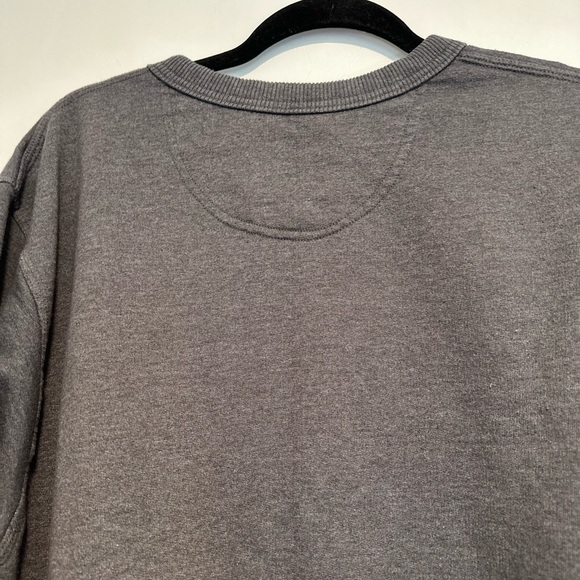 Champion Y2K Pullover Sweatshirt Men's M Dark Gray Spell Out Logo Crew Neck. - Picture 10 of 11